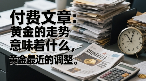 付费文章：黄金的走势意味着什么，如何看待黄金最近的调整-紫橙资源网