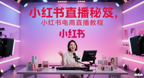 小红书直播秘笈，小红书电商直播教程 - 冒泡网