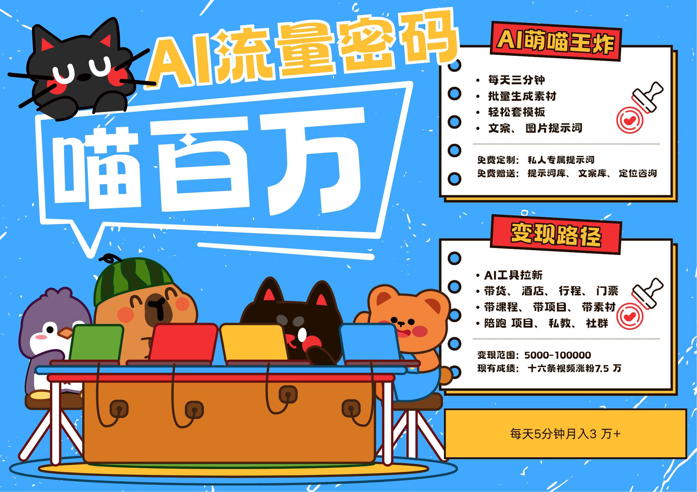 AI+宠物+旅行，2025最火流量密码 轻松用AI宠物做文旅账号，N种变现渠道月入五位数-紫橙资源网