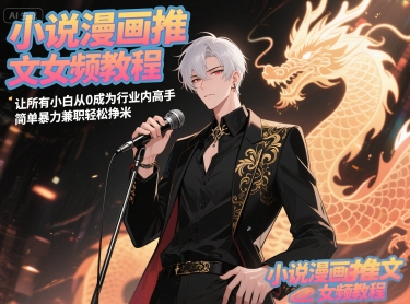 小说漫画推文女频教程，让所有小白从0成为行业内高手，简单暴力兼职轻松挣米-紫橙资源网