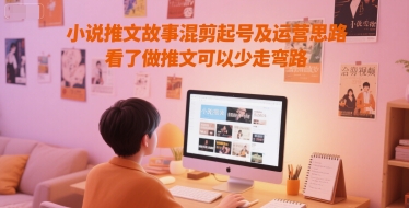 小说推文故事混剪起号及运营思路,看了做推文可以少走弯路-紫橙资源网