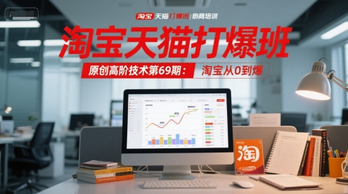 淘宝天猫打爆班原创高阶技术第69期：淘宝从0到爆-紫橙资源网