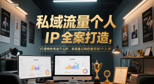 私域流量个人IP全案打造，打造特色专业个人IP，未来最值钱的是你的个人IP-紫橙资源网