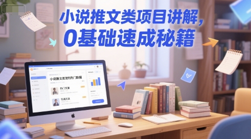 小说推文类项目讲解,0 基础速成秘籍-紫橙资源网