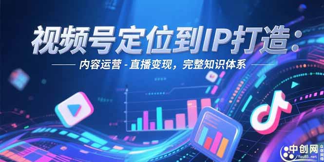 视频号定位到IP打造：账号搭建-内容运营-直播变现，完整知识体系-紫橙资源网