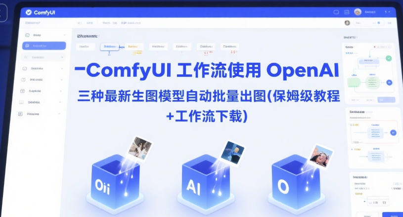 ComfyUI 工作流使用 OpenAI 三种最新生图模型自动批量出图(保姆级教程+工作流下载)-紫橙资源网