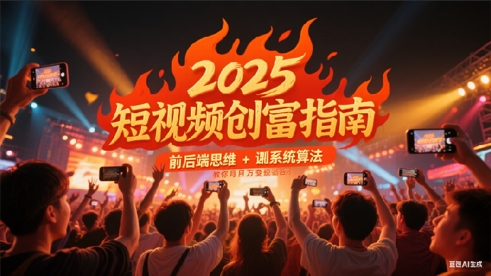 2025短视频创富指南，前后端思维 + 系统算法，教你月入过万变现路径-紫橙资源网