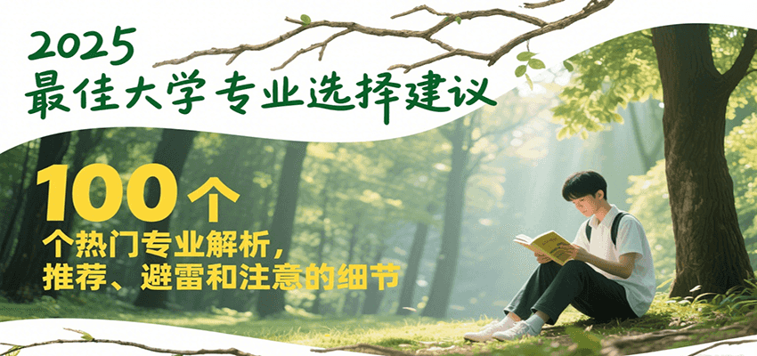 2025最佳大学专业选择建议，100个热门专业解析，推荐、避雷和注意的细节-紫橙资源网