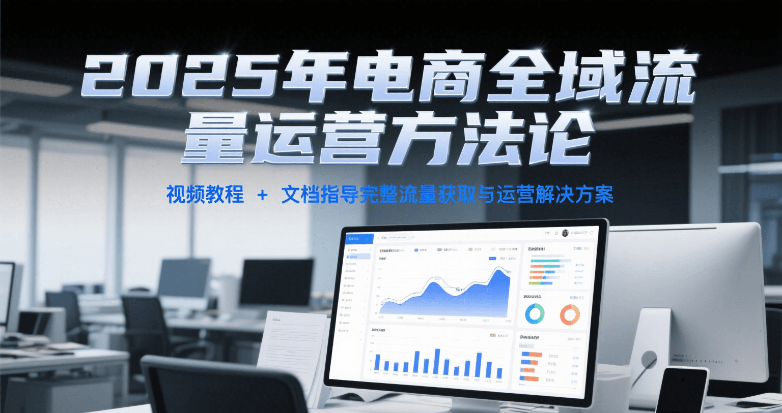 2025年电商全域流量运营方法论，视频教程+文档指导完整流量获取与运营解决方案-紫橙资源网