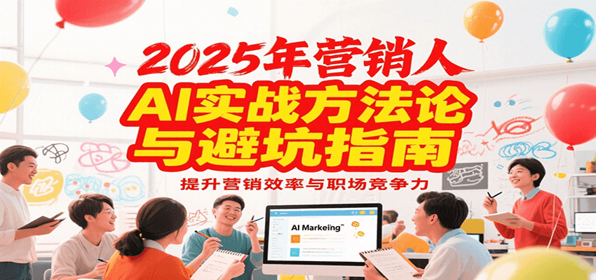 2025年营销实战方法论与避坑指南，利用AI提升营销效率与职场竞争力-紫橙资源网