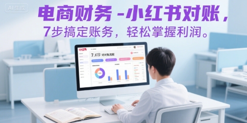 电商财务-小红书对账，7步搞定账务，轻松掌握利润-紫橙资源网
