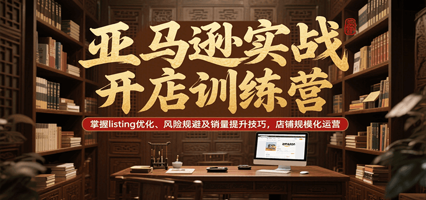 亚马逊实战开店训练营,掌握listing优化、风险规避及销量提升技巧,店铺规模化运营-紫橙资源网