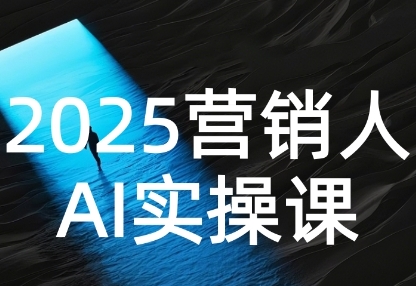 2025营销人Al实操课，AI营销抢跑实战，从Prompt到方案，效率碾压同行-紫橙资源网