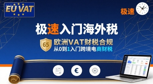 极速入门海外税，欧洲VAT财税合规，从0到1入门跨境电商财税-紫橙资源网