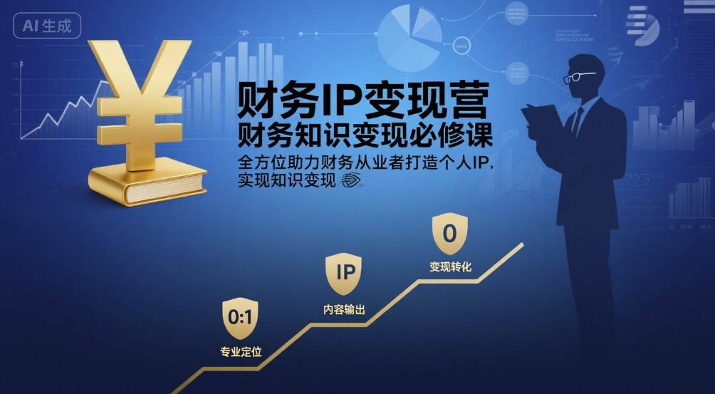 财务IP变现营，财务知识变现必修课，全方位助力财务从业者打造个人IP，实现知识变现-紫橙资源网