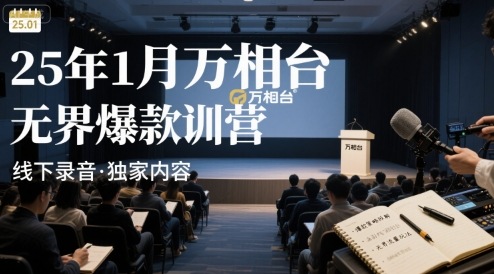 25年1月万相台无界爆款特训营线下录音 - 冒泡网