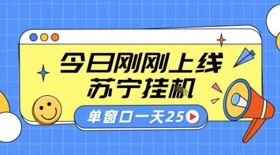 苏宁全自动采集挂G项目 稳定可批量 单窗口收益30+ 附教程-紫橙资源网
