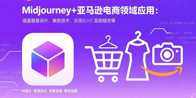 Midjourney+电商领域商业应用：涵盖服装设计、换脸技术、实拍结合等-紫橙资源网