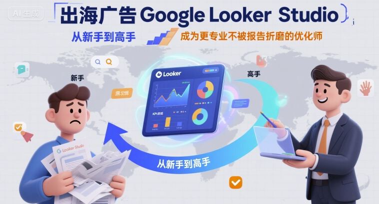 出海广告Google Looker Studio从新手到高手,成为更专业不被报告折磨的优化师-紫橙资源网
