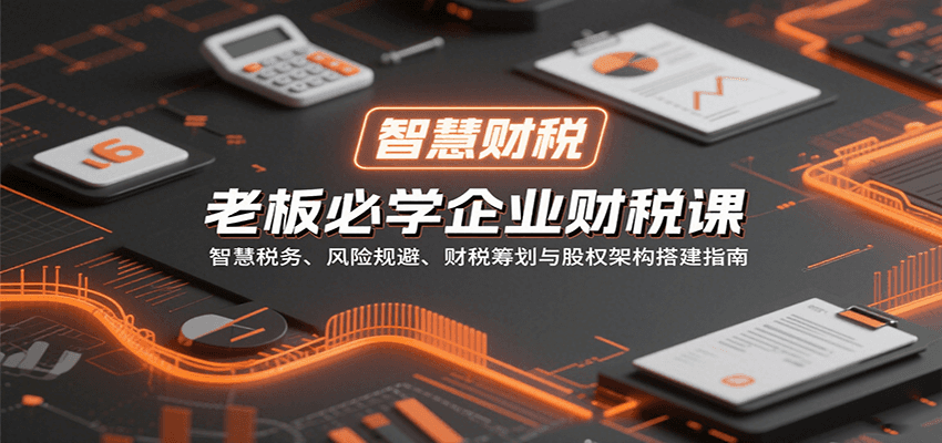 老板必学企业财税课：智慧税务、风险规避、财税筹划与股权架构搭建指南-紫橙资源网