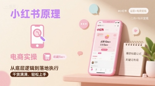 小红书原理以及详细实操流程，小红书电商教程-紫橙资源网