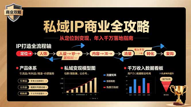 私域IP商业全攻略，从定位到变现，年入千万落地指南-紫橙资源网