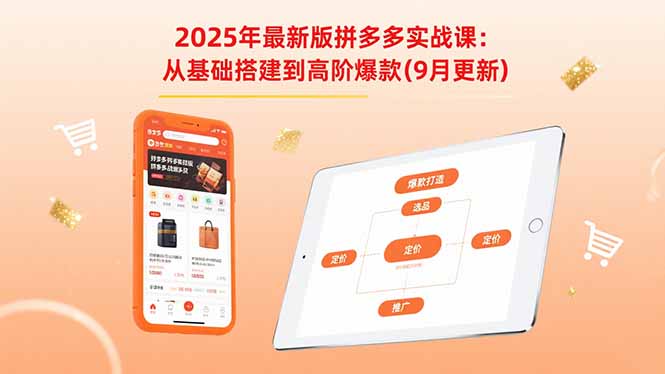 2025年最新版拼多多实战课：从基础搭建到高阶爆款（9月更新）-紫橙资源网