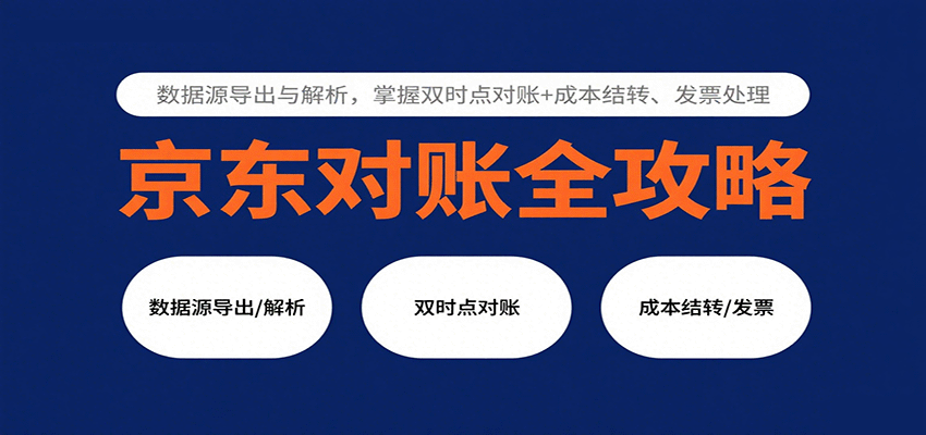 京东对账全攻略：数据源导出与解析，掌握双时点对账+成本结转、发票处理-紫橙资源网