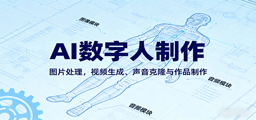 AI永生数字人制作教程:图片处理,视频生成、声音克隆与作品制作-紫橙资源网
