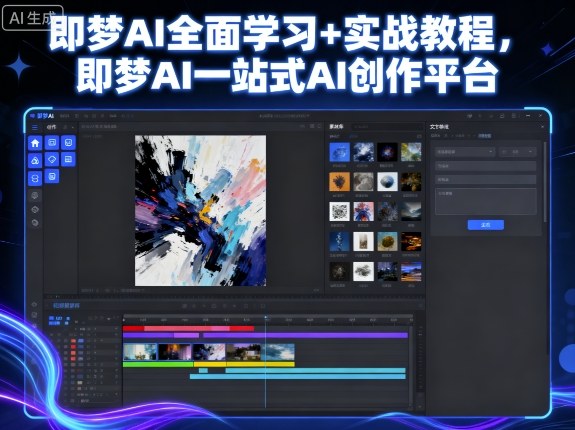 即梦AI全面学习+实战教程，即梦AI一站式AI创作平台-紫橙资源网