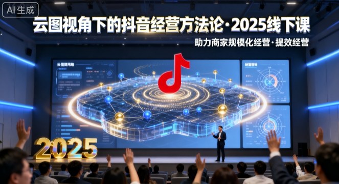 云图视角下的抖音经营方法论，2025线下课，助力商家规模化经营，提效经营（录音+字幕）-紫橙资源网