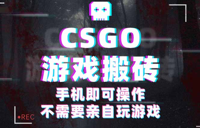 CSGO游戏挂机捡漏，单日扫货500+，年底小高峰上车可吃肉，手机即可操作...-紫橙资源网