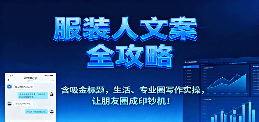 服装人文案全攻略，含吸金标题，生活、专业圈写作实操，让朋友圈成印钞机！ - 福缘网