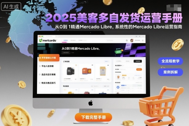 2025美客多自发货运营手册：从0到1精通Mercado Libre，系统性的Mercado Libre运营指南-紫橙资源网