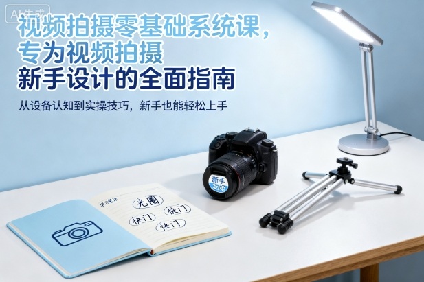视频拍摄零基础系统课,专为视频拍摄新手设计的全面指南-紫橙资源网