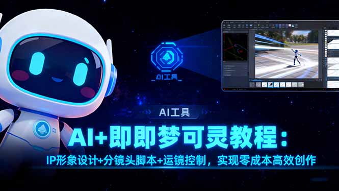 AI+即梦可灵教程:IP形象设计+分镜头脚本+运镜控制,实现零成本高效创作-紫橙资源网