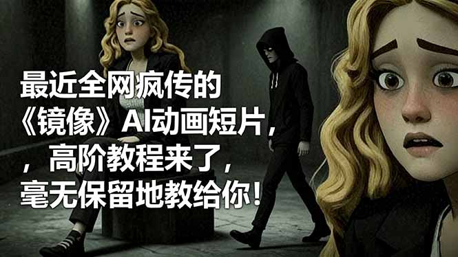 最近全网疯传的《镜像》AI动画短片，高阶教程来了，毫无保留地教给你！-紫橙资源网