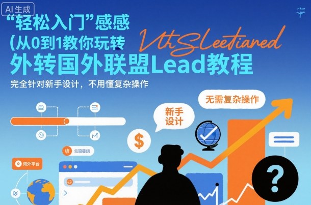 国外联盟賺美刀项目,从0到1教你玩转国外联盟Lead教程,纯新手可操作性100%-紫橙资源网