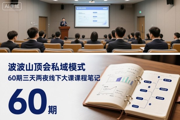 波波山顶会私域模式60期三天两夜线下大课课程笔记(文档)-紫橙资源网