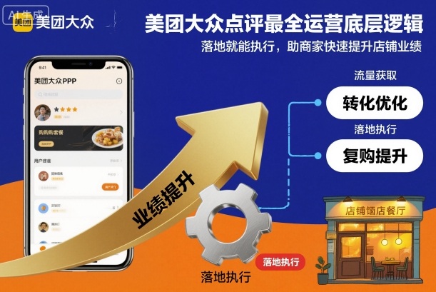 美团大众点评最全运营底层逻辑，落地就能执行，助商家快速提升店铺业绩-紫橙资源网