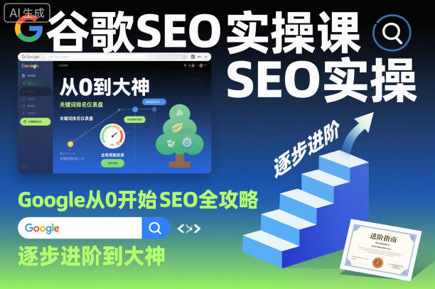 谷歌SEO实操课，Google从0开始SEO全攻略，逐步进阶到大神-紫橙资源网