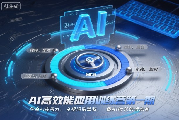AI高效能应用训练营第一期，学会AI应用力，从提问到驾驭，做AI时代的领航者-紫橙资源网