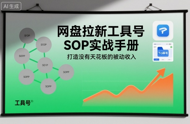 网盘拉新工具号SOP实战手册，打造没有天花板的被动收入-紫橙资源网