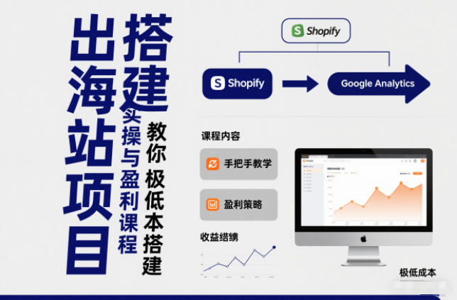 小淘出海站项目,搭建实操与盈利课程,手把手教你用极低成本搭建-紫橙资源网
