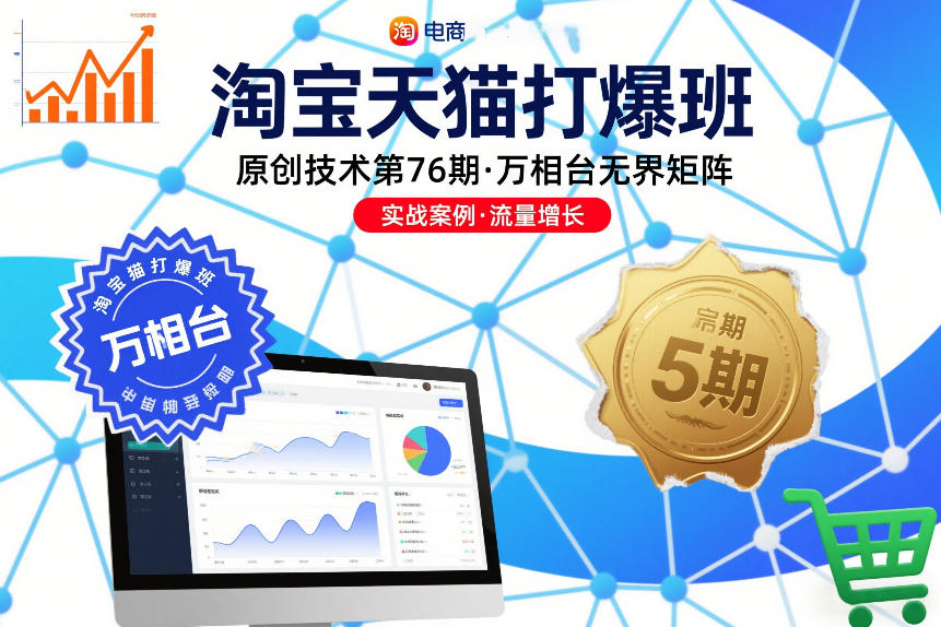 淘宝天猫打爆班原创技术第76期，万相台无界矩阵-紫橙资源网