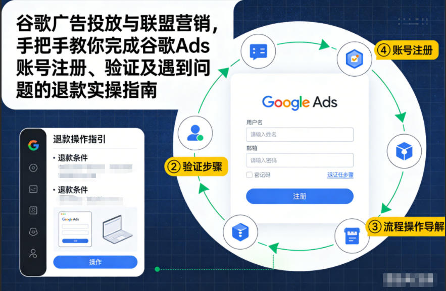 谷歌广告投放与联盟营销，手把手教你完成谷歌Ads账号注册、验证及遇到问题的退款实操指南-紫橙资源网