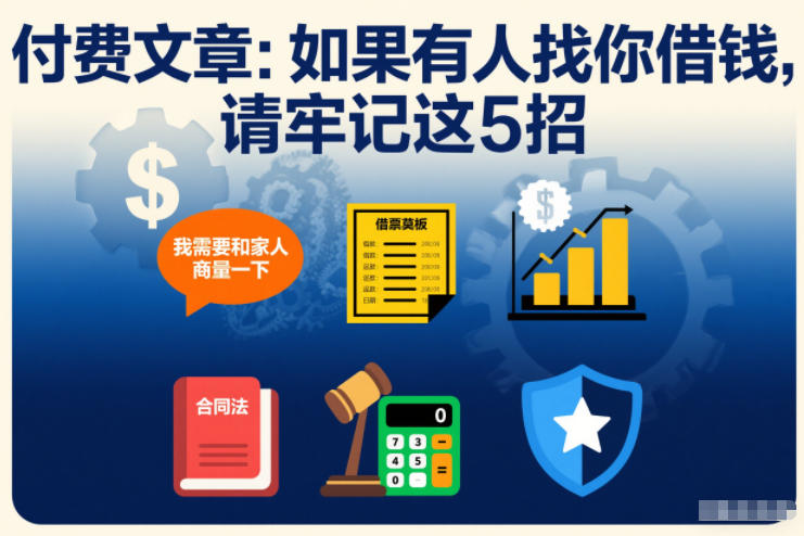 付费文章：如果有人找你借钱，请牢记这5招-紫橙资源网