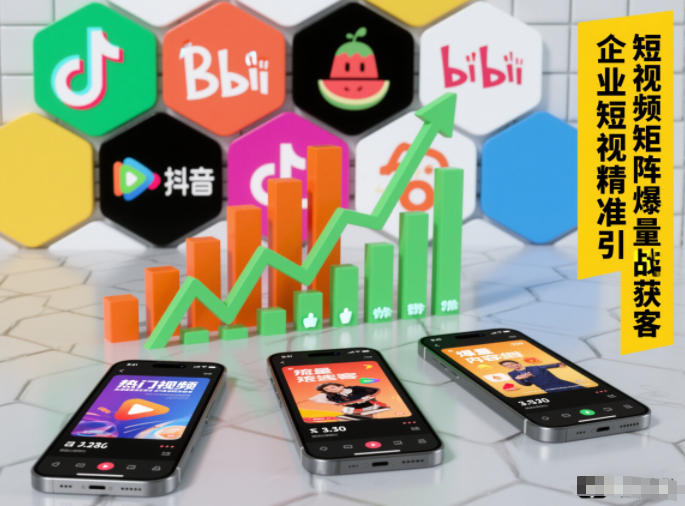 企业短视频精准引流矩阵获客，短视频矩阵爆量战法-紫橙资源网