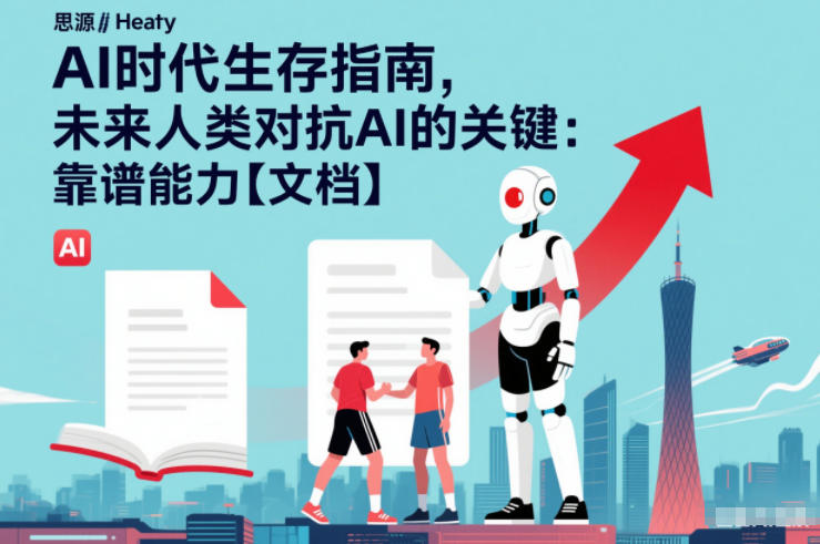 AI时代生存指南，未来人类对抗AI的关键：靠谱能力【文档】-紫橙资源网