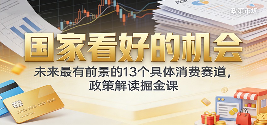 公众号付费文章:国家看好的机会,未来最有前景的13个具体消费赛道,政策解读掘金课-紫橙资源网